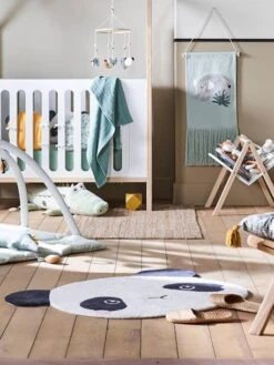 Tapis Panda HANOÏ écru / Noir - Vertbaudet 6 Tapis Panda HANOÏ écru / Noir - Vertbaudet -Meubles Pour Enfants Magasin tapis panda hanoi 2