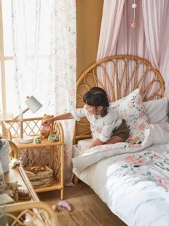 Tête De Lit Rotin Enfant Fleur Naturel - Vertbaudet -Meubles Pour Enfants Magasin tete de lit rotin enfant fleur 4